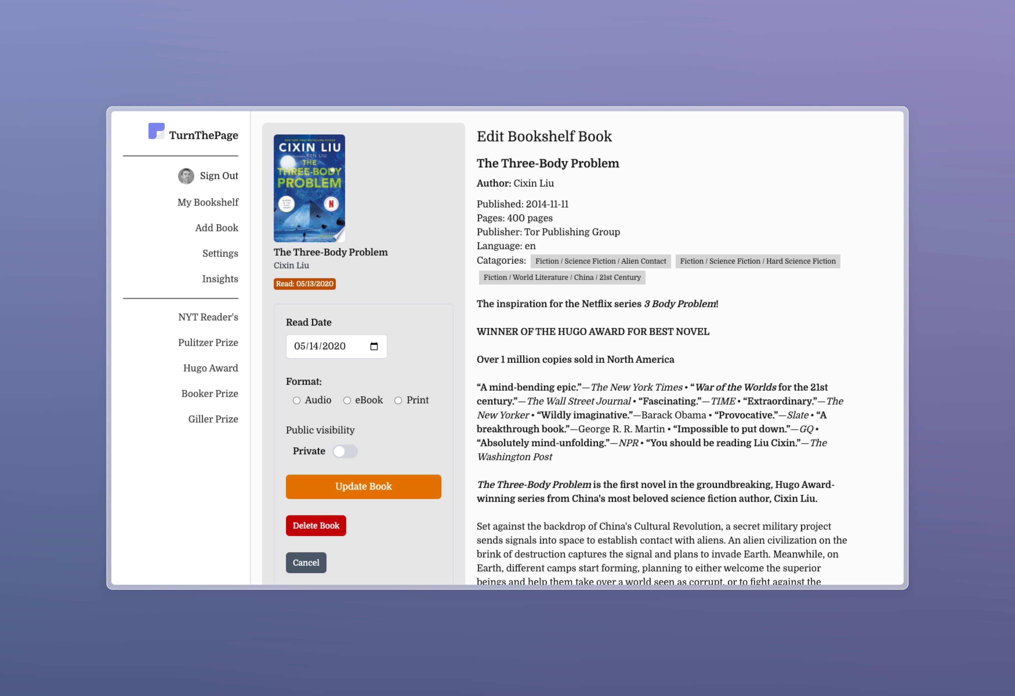 Website screenshot