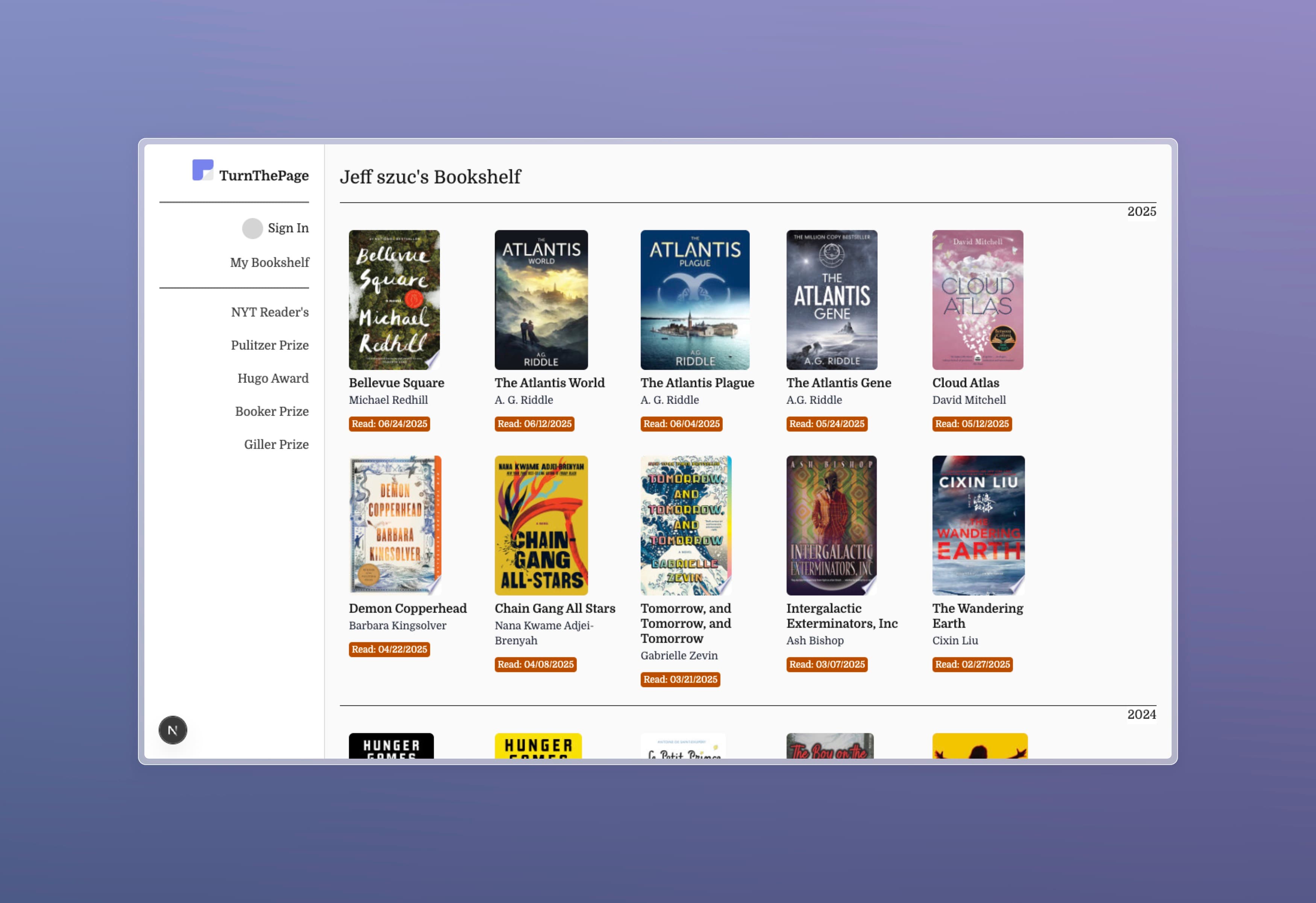 Website screenshot